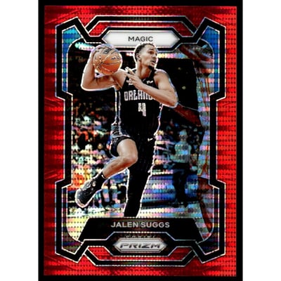 2023-24 Panini Prizm Prizms Red Seismic #74 Jalen Suggs