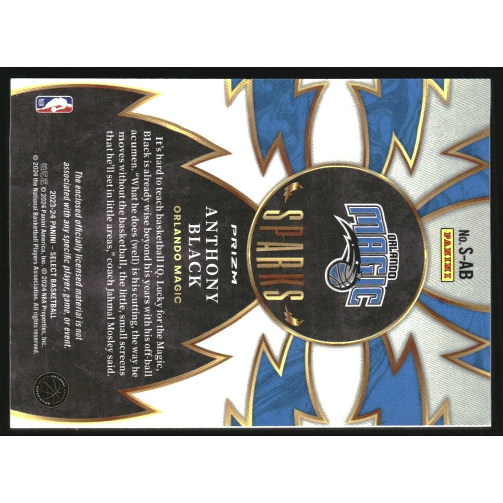 2023-24 Select Sparks Memorabilia #9 Anthony Black