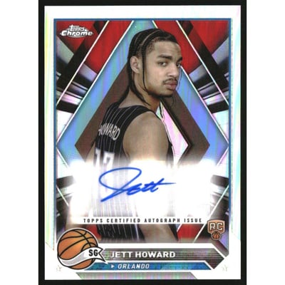 2023-24 Topps Chrome Autographs Refractors #CGJHO Jett Howard