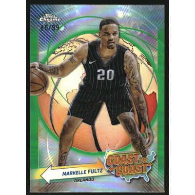 2023-24 Topps Chrome Coast to Coast Green Refractors #CC23 Markelle Fultz