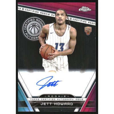 2023-24 Topps Chrome Rookie Autographs #CRAJH Jett Howard
