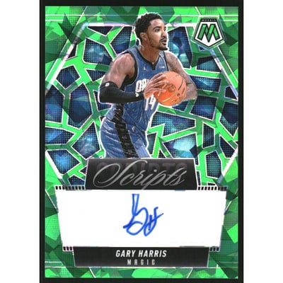 2024-25 Panini Mosaic Scripts Green Ice #140 Gary Harris