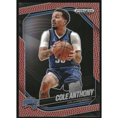 2024-25 Panini Prizm Black Prizms Basketball #240 Cole Anthony