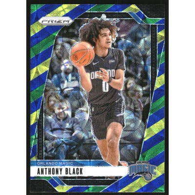 2024-25 Panini Prizm Prizms Choice Blue Yellow and Green #219 Anthony Black
