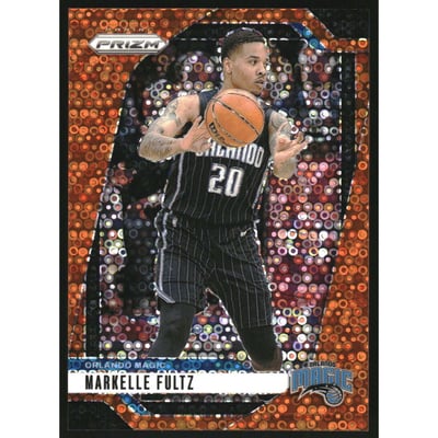 2024-25 Panini Prizm Prizms Fast Break Orange #199 Markelle Fultz