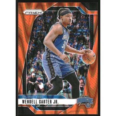 2024-25 Panini Prizm Prizms Orange Seismic #79 Wendell Carter Jr.