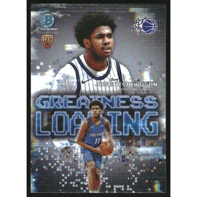 2025-26 Bowman Chrome Greatness Loading Refractors #GL25 Jase Richardson