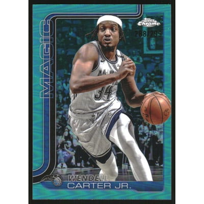 2025-26 Topps Chrome Teal Refractors #113 Wendell Carter Jr.
