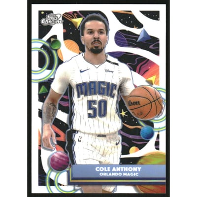 2025-26 Topps Cosmic Chrome White Hole Refractors #76 Cole Anthony
