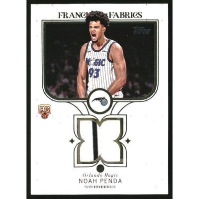 2025-26 Topps Franchise Fabrics #FFNP Noah Penda