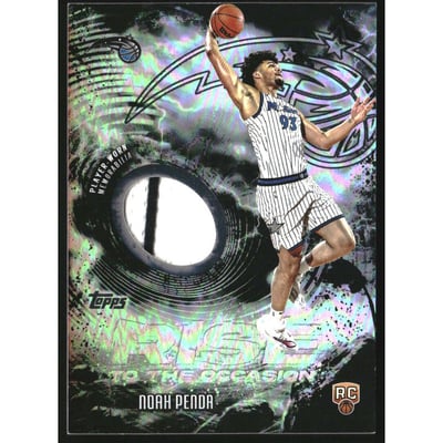 2025-26 Topps Rise to the Occasion Relics Rainbow Foilboard #RTONP Noah Penda