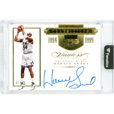 Horace Grant Orlando Magic Autographed 2015-16 Panini Flawless Transitions Gold #TR-HG2 #5/25 Card