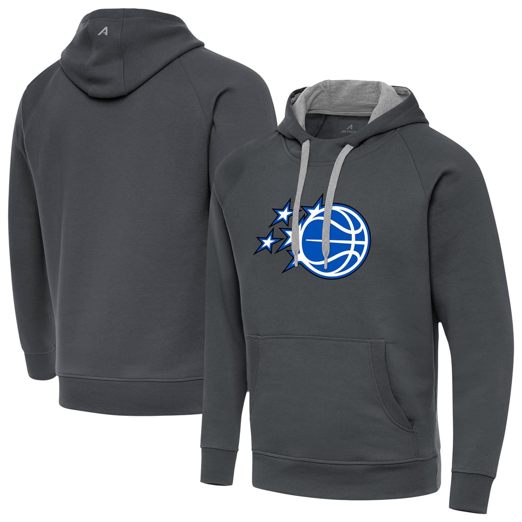 Orlando Magic Antigua New Logo Victory Pullover Hoodie - Charcoal