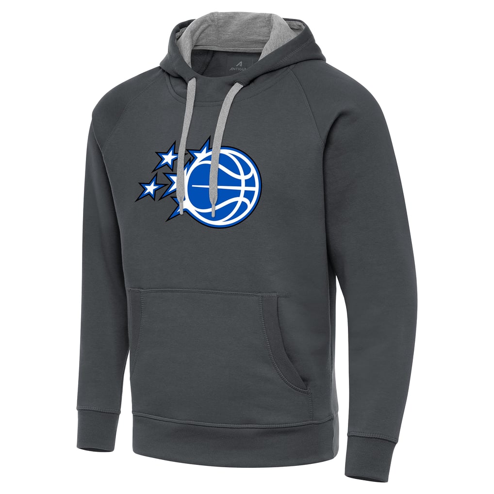 Orlando Magic Antigua New Logo Victory Pullover Hoodie - Charcoal