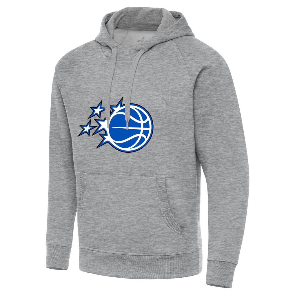 Orlando Magic Antigua New Logo Tall Victory Pullover Hoodie - Heather Gray