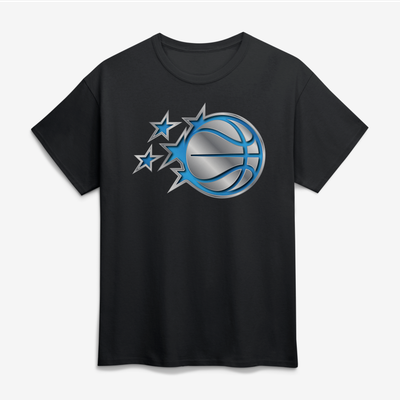 Orlando Magic Big & Tall Metallic Mascot T-Shirt - Black