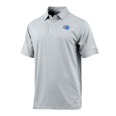 Orlando Magic Columbia Striped Tempo Swing Polo - Gray