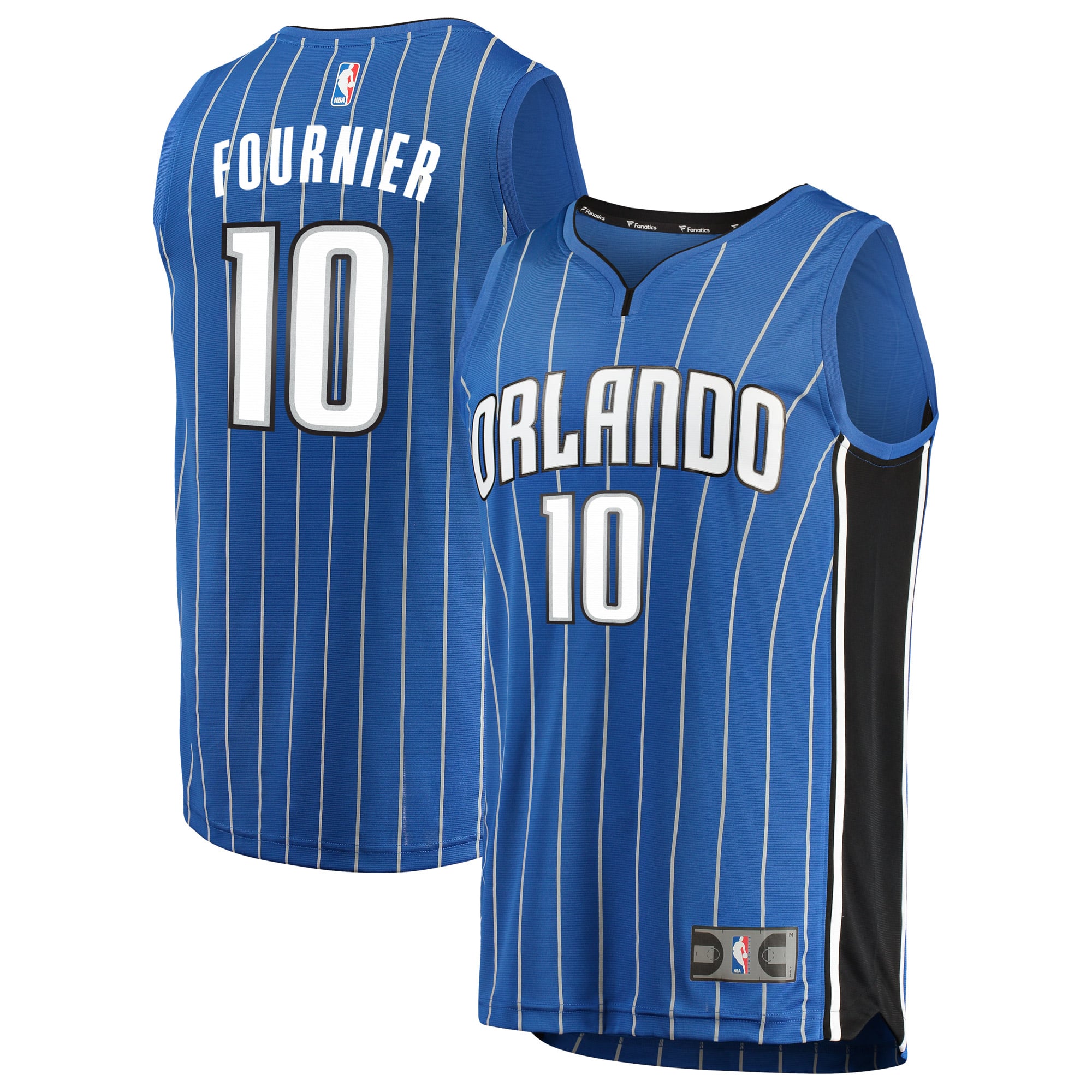 Men's Orlando Magic Evan Fournier Fanatics Blue Fast Break Replica