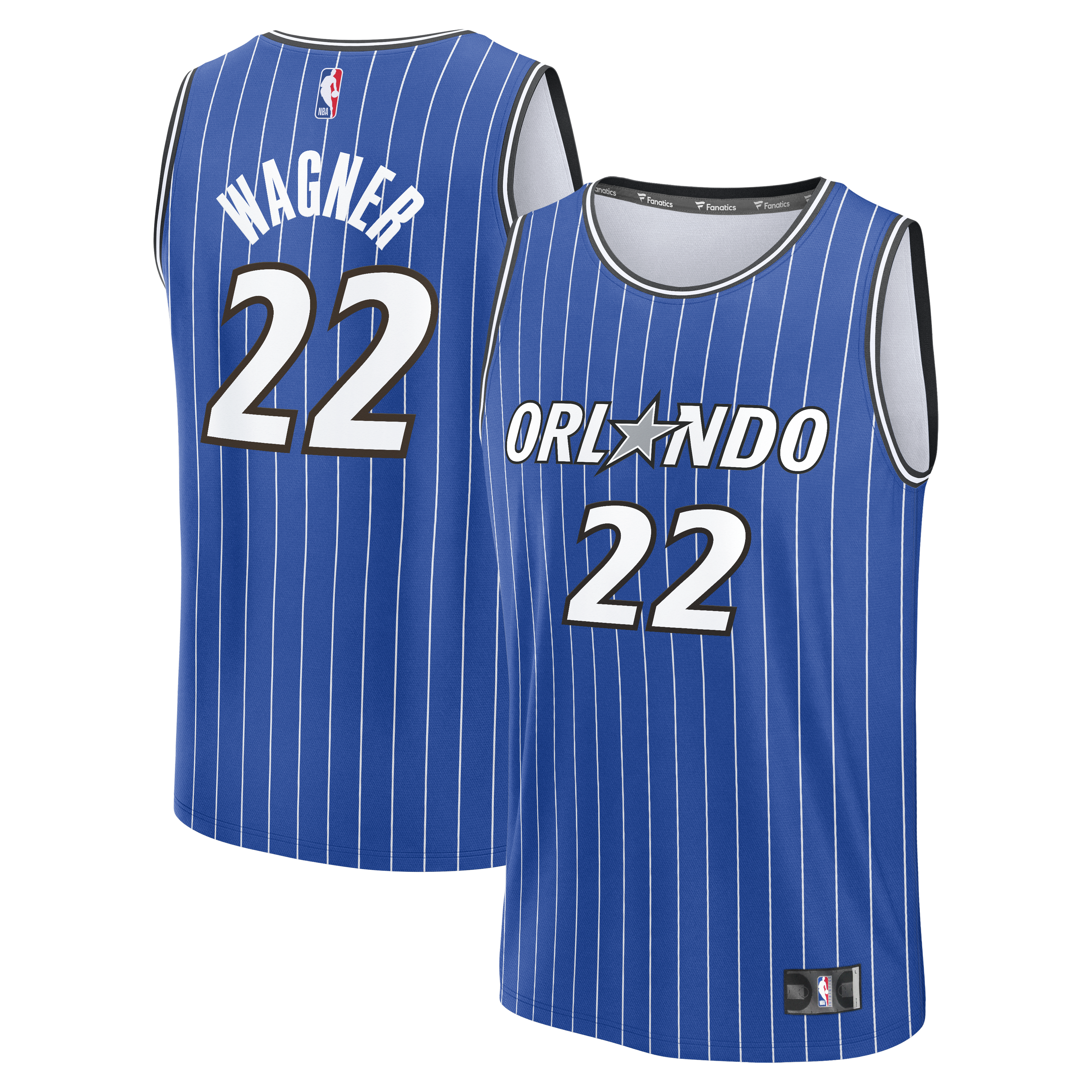 Franz Wagner Orlando Magic Fast Break Replica Player Jersey Icon Edition Blue