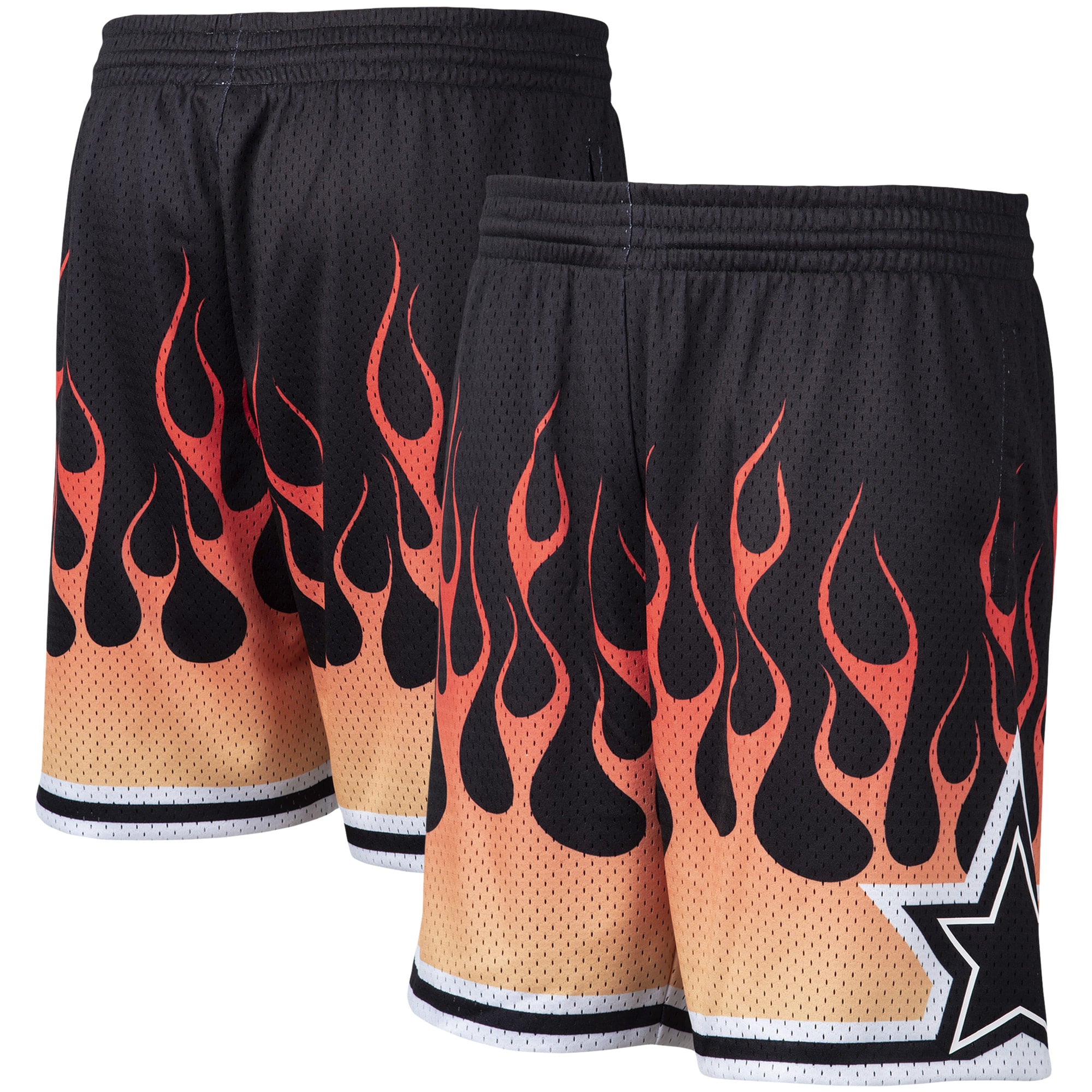 Pantaloncini Da Basket Orlando Magic 1994-95 Mitchell & Ness, Alternativi - Rete Di Poliestere, Vita Elasticizzata