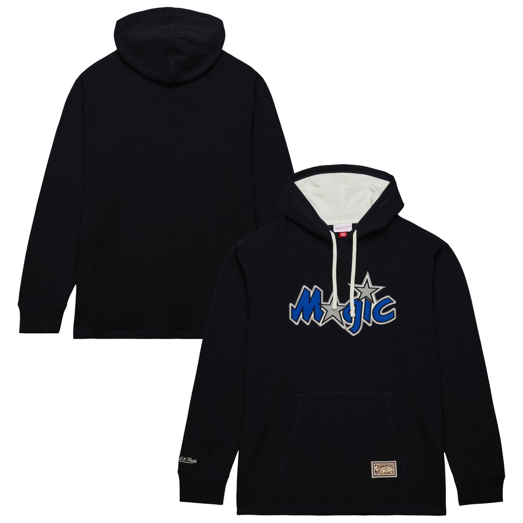 Orlando Magic Mitchell & Ness Hardwood Classics Lightweight Thermal Pullover Hoodie - Black