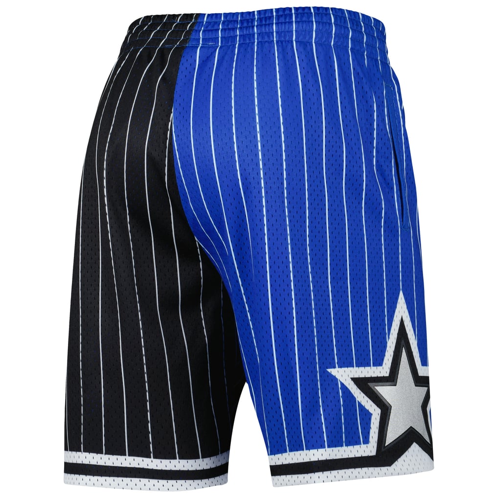 Orlando Magic Mitchell & Ness Hardwood Classics 1994 Split Swingman Shorts - Blue/Black