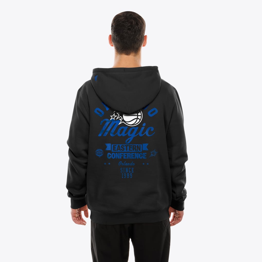 Orlando Magic New Era Front and Back Graphic Pullover Hoodie - Black
