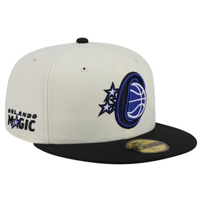 Orlando Magic New Era Deceptor 59FIFTY Fitted Hat - Cream/Black