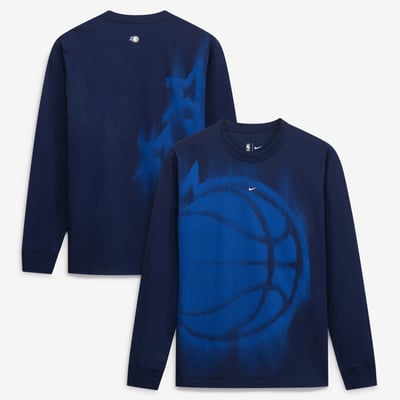 Orlando Magic Nike 2026/27 Standard Issue Game Theater Team Anthem Long Sleeve T-Shirt - Navy