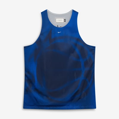 Orlando Magic Nike 2026 Standard Issue Practice Icon Mesh Reversible Jersey - Royal/Silver