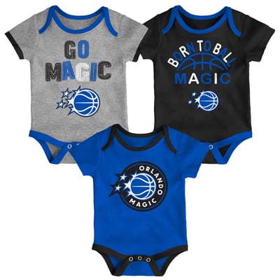 Orlando Magic Outerstuff Newborn & Infant Born To Ball 3-Pack Bodysuit Set