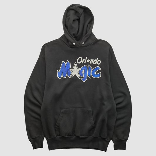 Orlando Magic 2000s Hooded Pullover Sweatshirt - Black - L by Fanatics Real Vintage