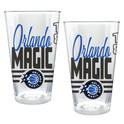 Orlando Magic Two-Piece 16oz. Heritage Pint Glass Set