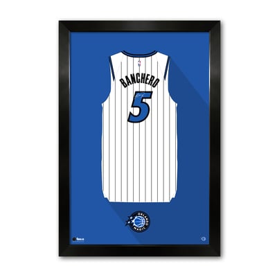 Paolo Banchero Orlando Magic 26" x 38" Framed Jersey Print with Lithograph Signature
