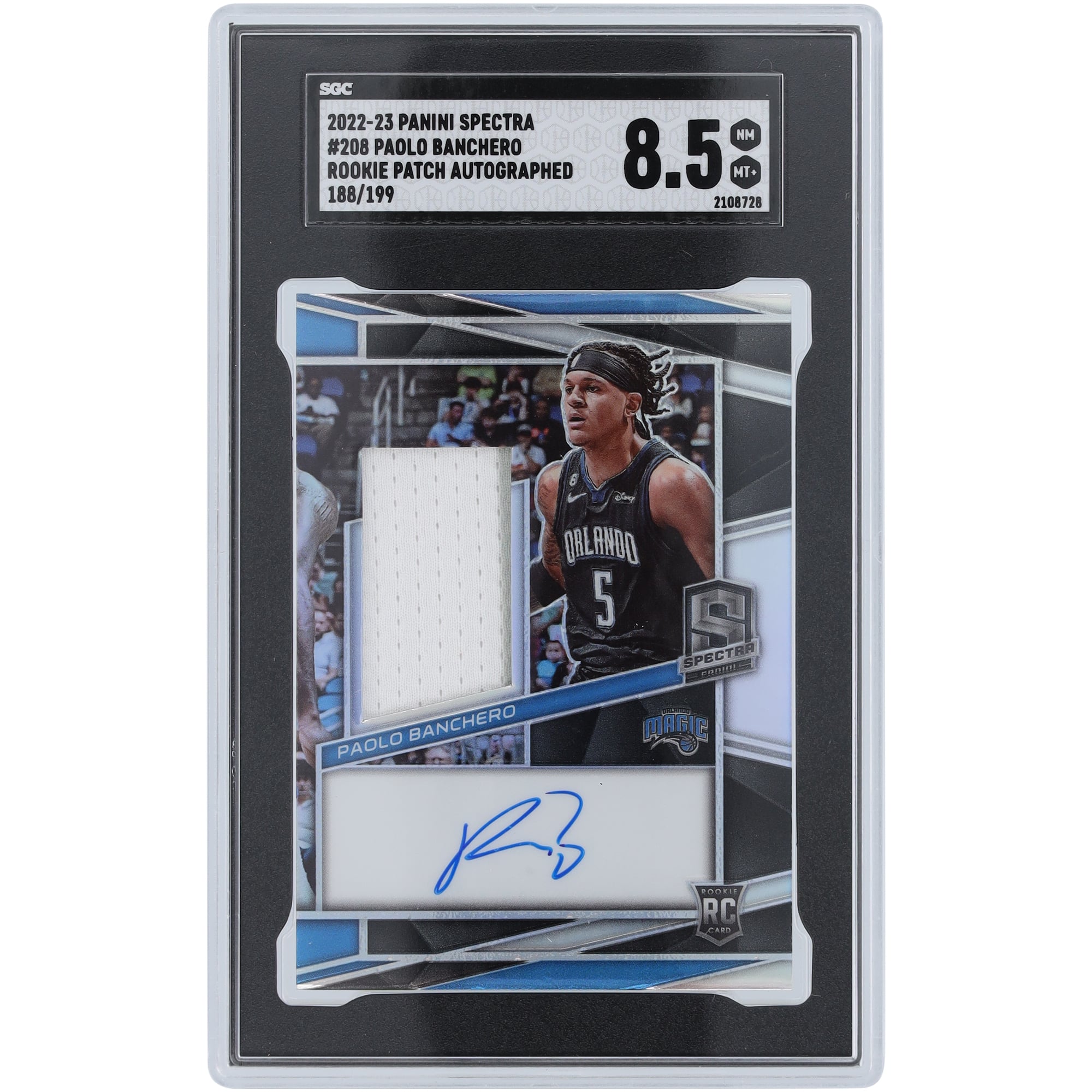Paolo Banchero Orlando Magic Autographed 2022-23 Panini Spectra 