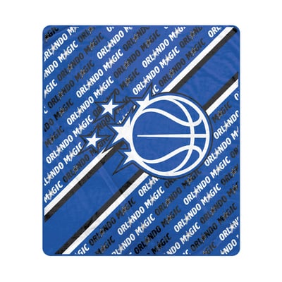 Orlando Magic Pegasus 60" x 70" Diagonal Lined Wordmark Ultra Soft Blanket