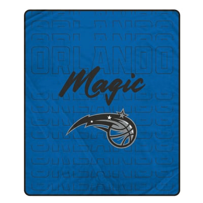 Orlando Magic Pegasus Echo Script Fade 50" x 60" Ultra Soft Throw Blanket