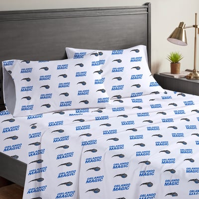 Orlando Magic Pegasus Four-Piece Queen Sheet Set