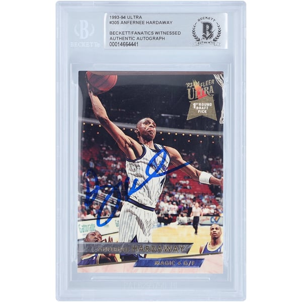 Maillot Orlando Magic Signé Par Anfernee "Penny" Hardaway - Certifié Authentique Par Beckett