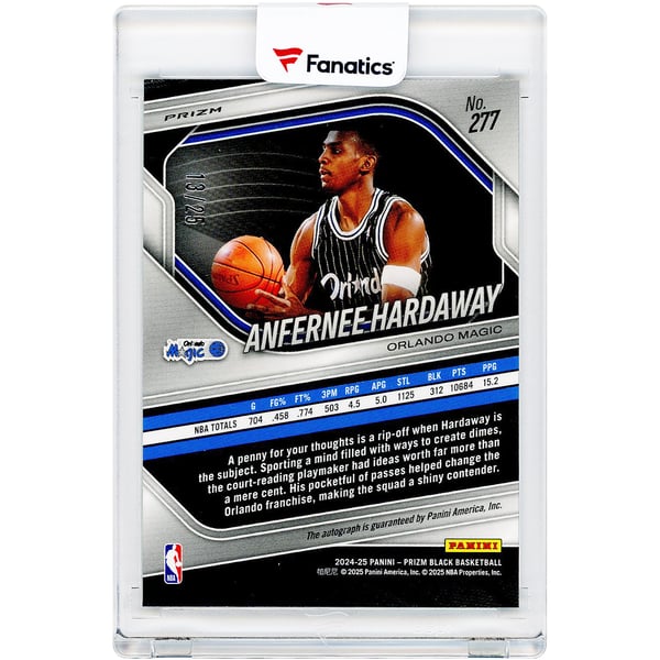 Penny Hardaway Orlando Magic Autographed 2024-25 Panini Prizm 