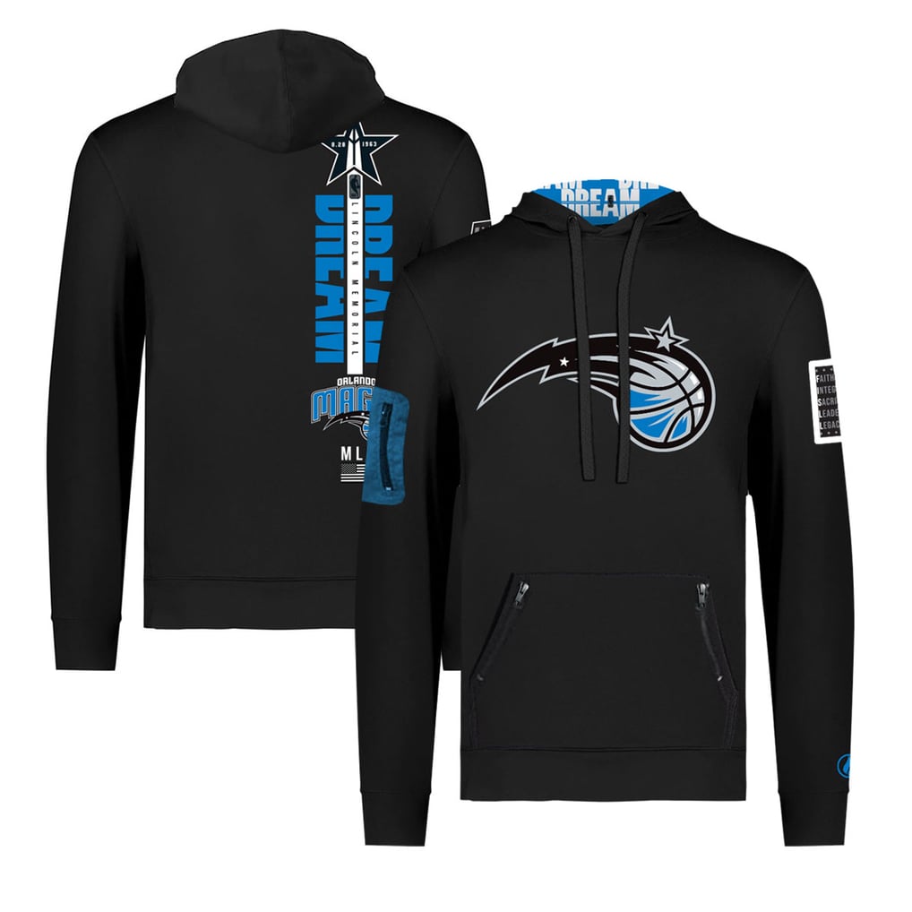  Orlando Magic FISLL x Black History Collection Unisex Pullover Hoodie – Black