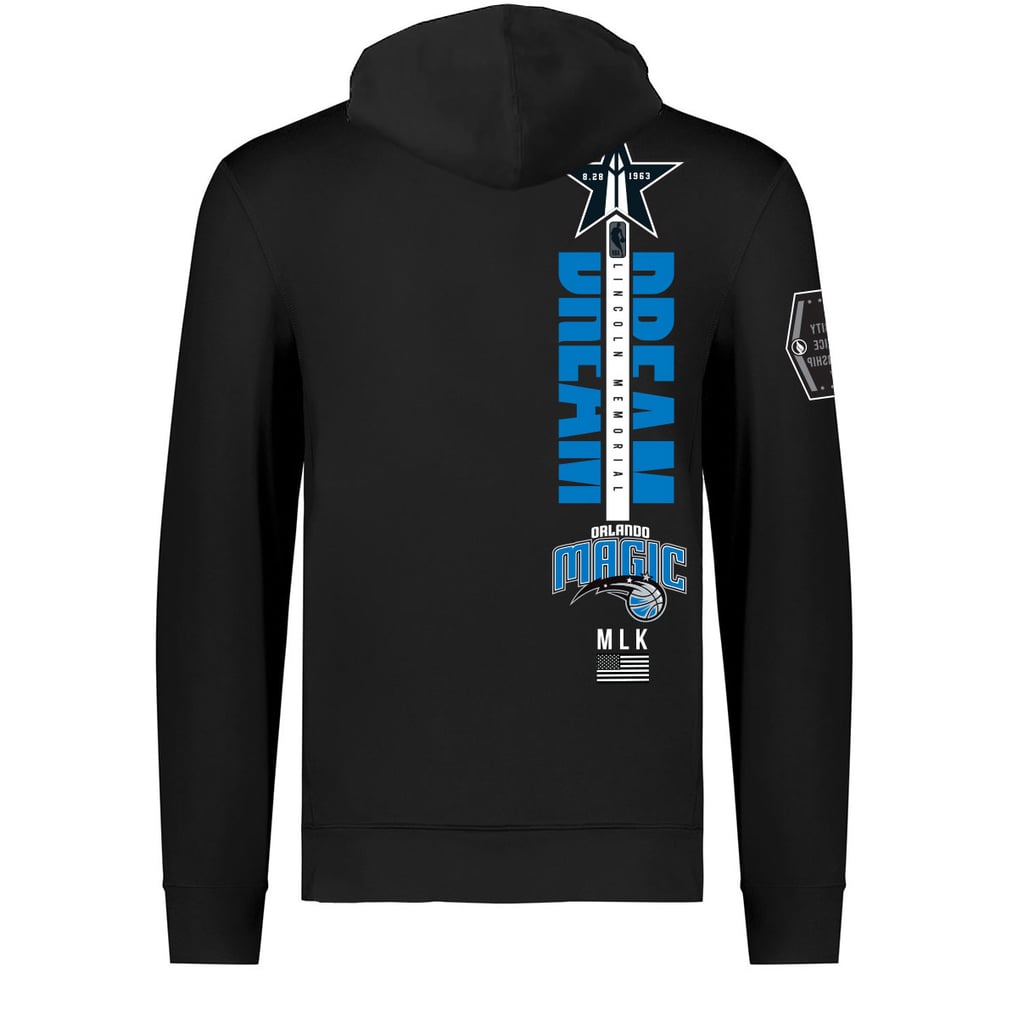  Orlando Magic FISLL x Black History Collection Unisex Pullover Hoodie – Black