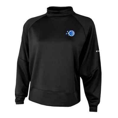 Orlando Magic Columbia Women's Par-Performance Raglan Mock Neck Sweatshirt - Black