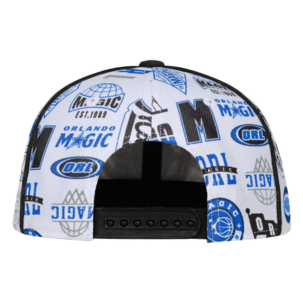 Orlando Magic Outerstuff Youth Piped Up Snapback Hat - White
