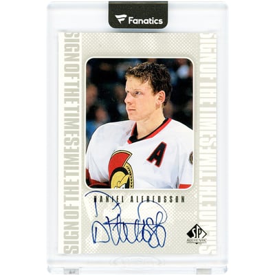 Daniel Alfredsson Ottawa Senators Autographed 1998-99 Upper Deck SP Authentic Sign Of The Times #DA Card 