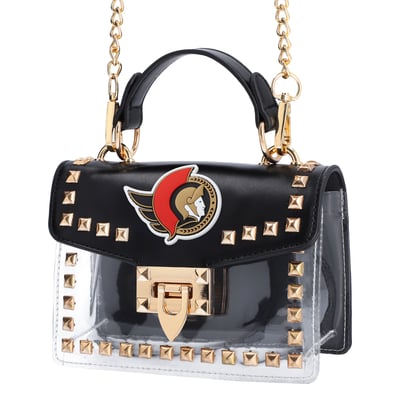  Ottawa Senators FABGATING by Cuce Studded Clear Crossbody Purse