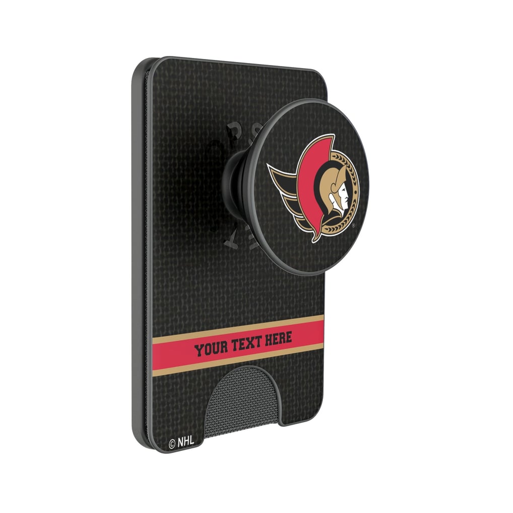 Ottawa Senators Keyscaper Personalized Solid PopSockets Magnetic Wallet