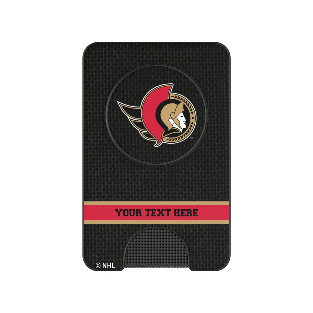 Ottawa Senators Keyscaper Personalized Solid PopSockets Magnetic Wallet