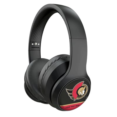 Ottawa Senators Keyscaper Personalized Solid Wireless Bluetooth Headphones With Case