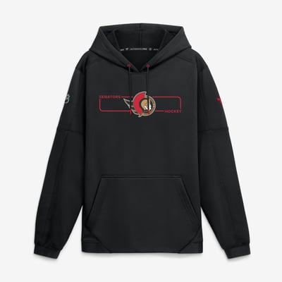 Ottawa Senators Fanatics Authentic Pro Rink Fleece Pullover Hoodie - Black